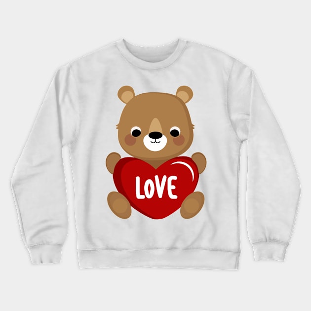 Love On Crewneck Sweatshirt by Wanda City